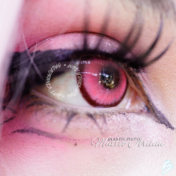 lenti cosplay crazy lens sacadranca wave pink - occhio