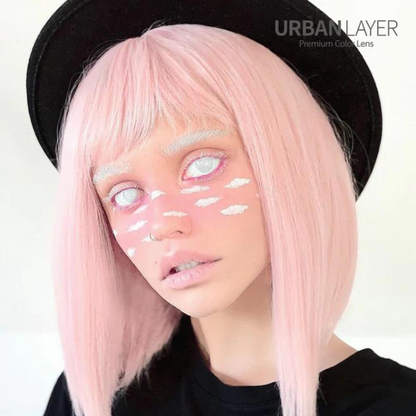 lenti cosplay crazy lens sacadranca urban layer white mesh - viso