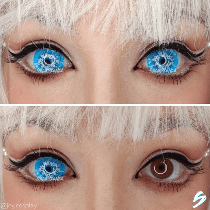 lenti cosplay crazy lens sacadranca urban layer white walker 17mm - collage