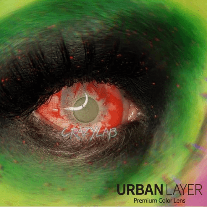 lenti cosplay crazy lens sacadranca zombie sclera 22mm - copertina