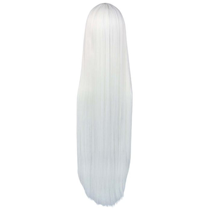 parrucca cosplay sacadranca 100 cm bianca - retro