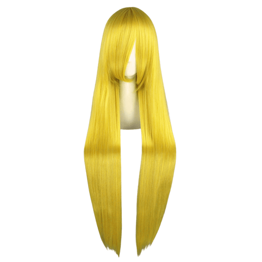 parrucca cosplay sacadranca 100cm giallo limone - copertina