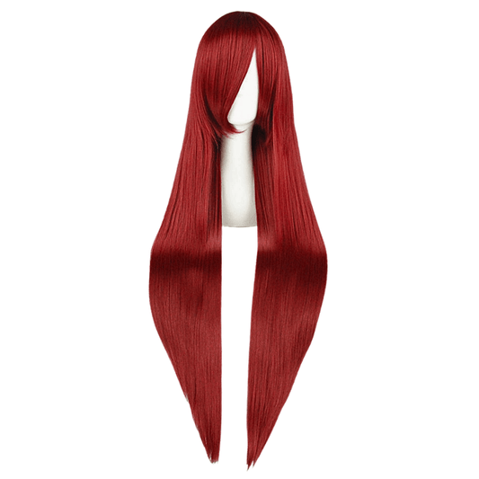 parrucca cosplay sacadranca 100cm rosso vinaccia - copertina