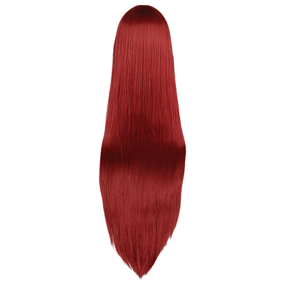 parrucca cosplay sacadranca 100cm rosso vinaccia - retro
