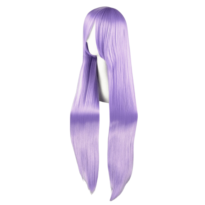 parrucca cosplay sacadranca 100cm viola chiaro - lato