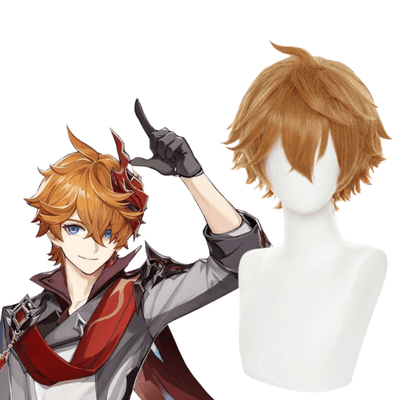 parrucche cosplay sacadranca genshin impact tartaglia - copertina