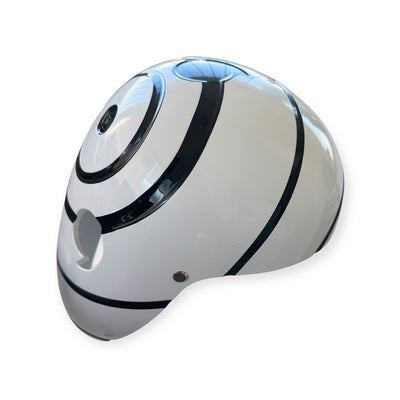 Accessori Cosplay - Maschera Tobi Obito Uchiha Bianca con Calotta - Lato1