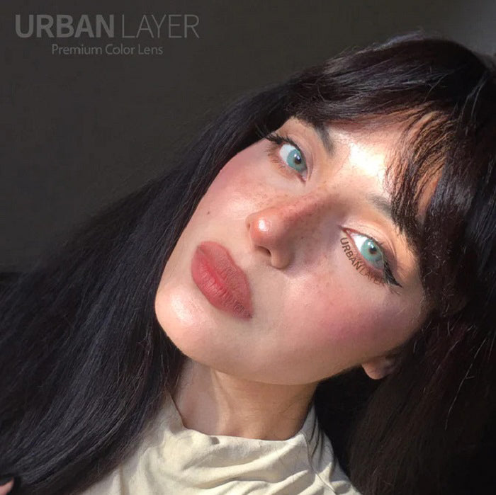 Lenti Colorate Effetto Naturale Urban Layer - Angeles N Emerald - Viso