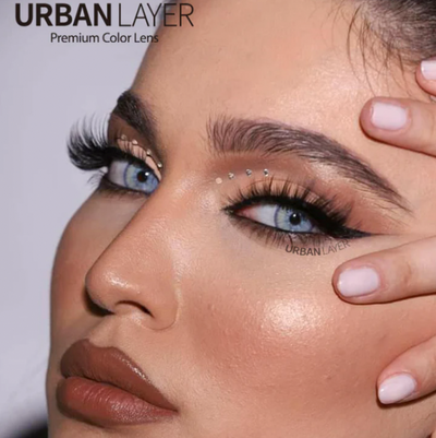 Lenti Colorate Effetto Naturale Las Vegas Ash Blue - Viso