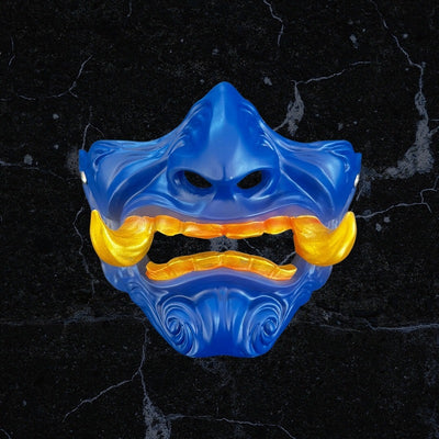Cosplay Accessories - Resin Kabuki Demon Oni Half Mask