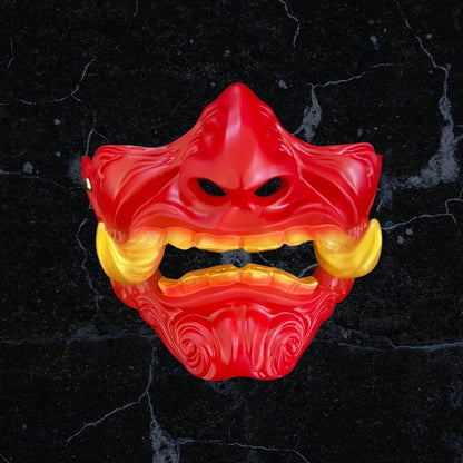 Cosplay Accessories - Resin Kabuki Demon Oni Half Mask