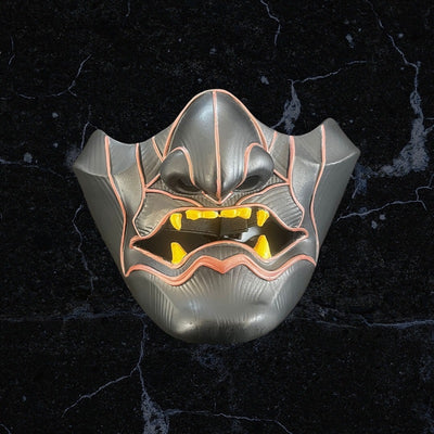 Cosplay Accessories - Resin Kabuki Demon Oni Half Mask