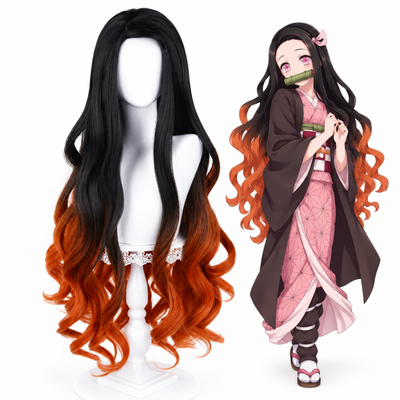 parrucca cosplay sacadranca demon slayer nezuko