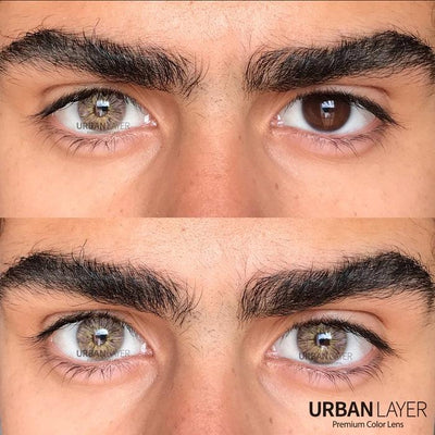 Lenti Colorate Monet Brown – Indossate