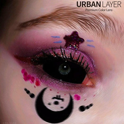 Lenti Cosplay Sclera Black 22 mm - Occhio