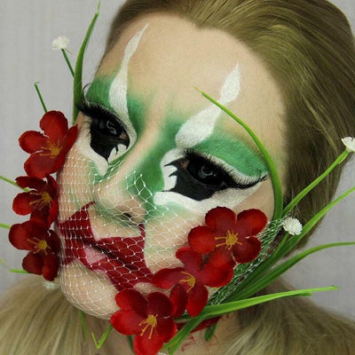 Lenti Cosplay Sclera Black 22 mm – Viso