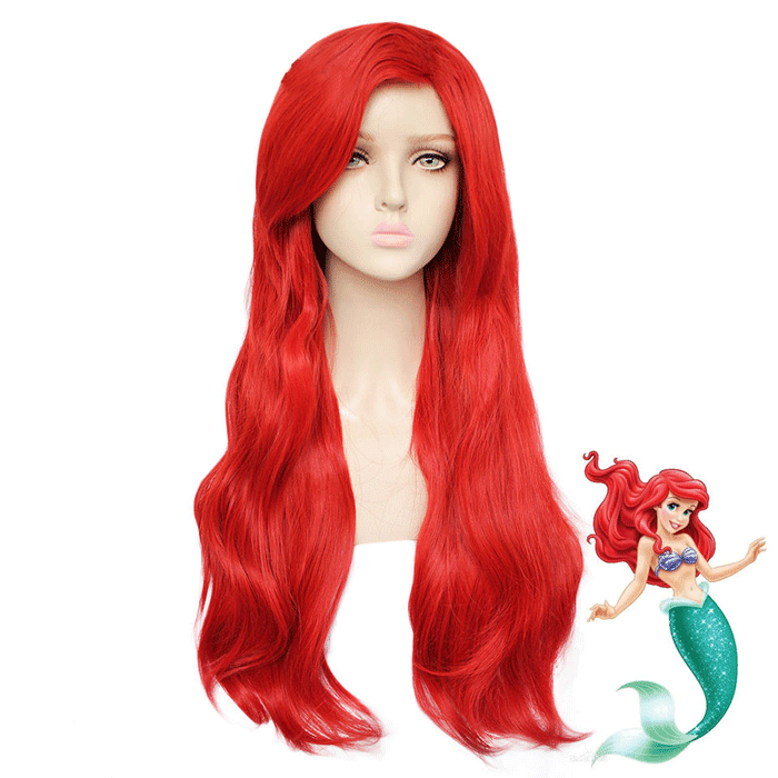 parrucca cosplay sacadranca disney ariel - copertina