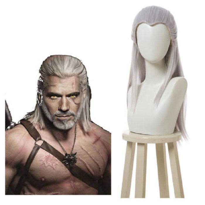 parrucche cosplay sacadranca the witcher geralt di rivia - copertina