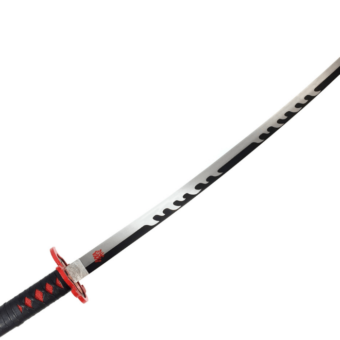 katana cosplay sacadranca demon slayer tanjiro kamado nichirin rossa - lama