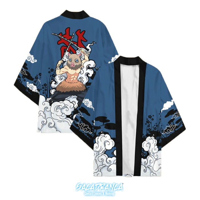 kimono cosplay sacadranca demon slayer inosuke - copertina