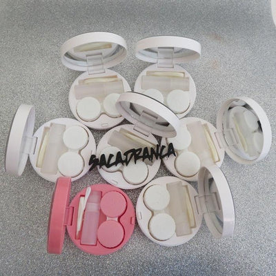 Portalenti con Glitter aperto – Variante Rosa e Bianca