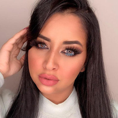 Lenti Colorate Effetto Naturale Caribbean Blue – Colore Occhi: Castano