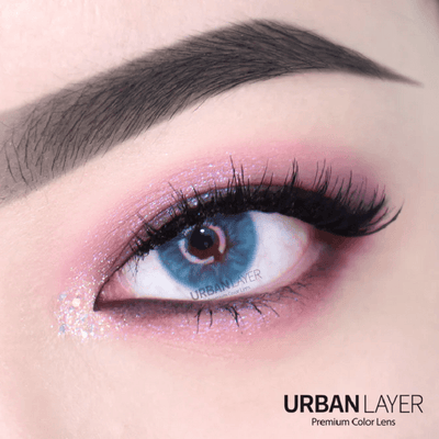 lenti colorate effetto naturale diana blue - occhio scuro