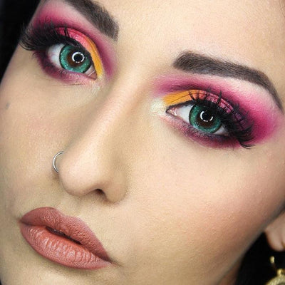 Lenti Colorate Effetto Naturale Galaxy Green – Viso