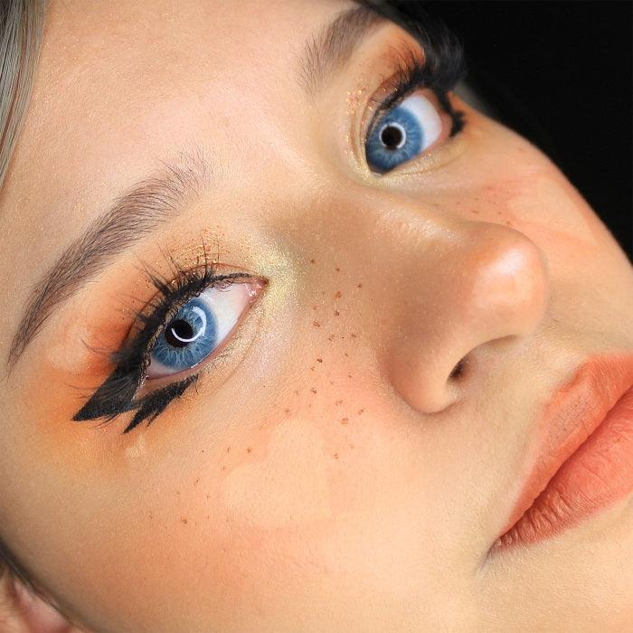 Lenti Colorate effetto naturale Sacadranca Grain Light Blue 14.20 mm