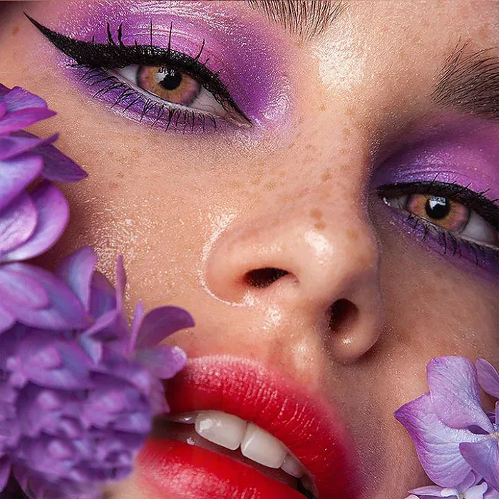 lenti colorate effetto naturale kanami purple - viso