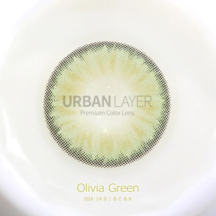 lenti colorate effetto naturale olivia green - texture