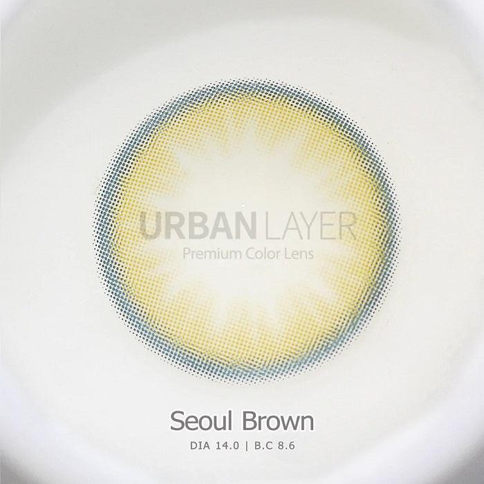 lenti colorate effetto naturale seoul brown - texture