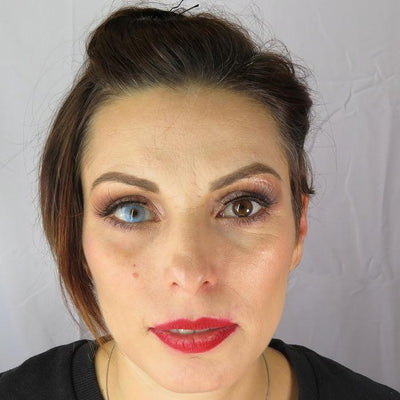 Lenti Colorate Effetto Naturale Glitter Blue – Colore Occhi: Castano