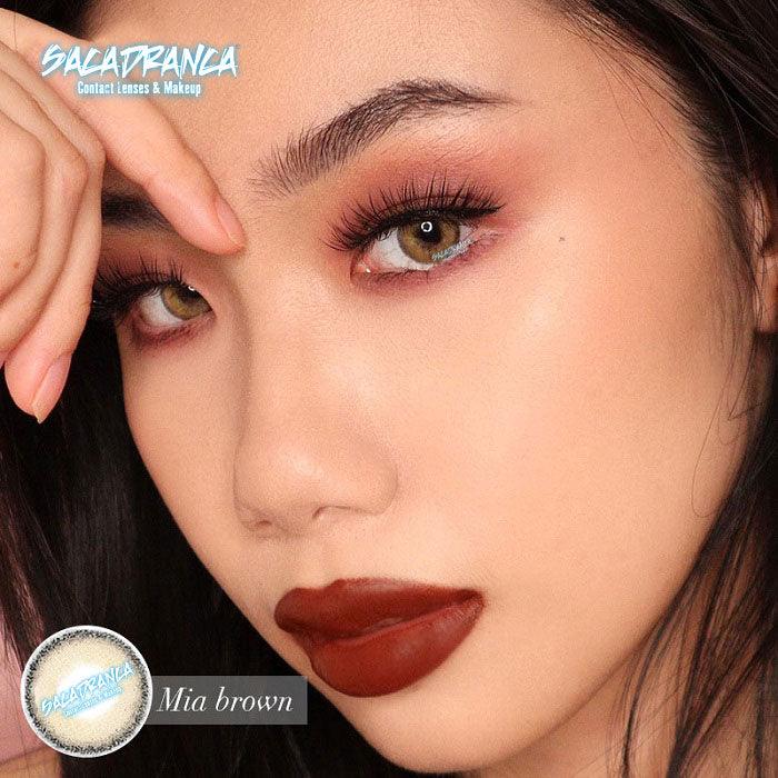 Lenti Colorate Effetto Naturale Mia Brown &#8211; Colore Occhi: Castano