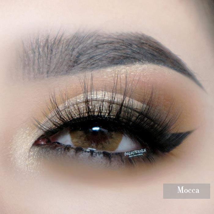Lenti Colorate Effetto Naturale Mocca &#8211; Close-up