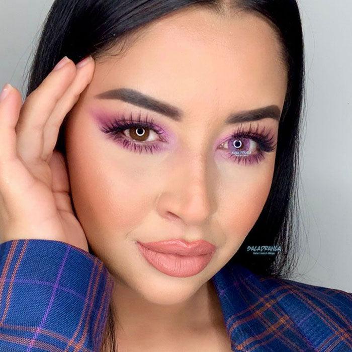 Lenti Colorate Naturali Glacier Violet &#8211; Viso