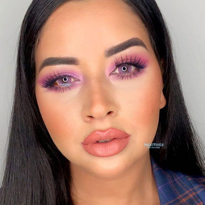 Lenti Colorate Naturali Glacier Violet &#8211; Viso