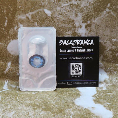 Lenti Colorate Naturali Lolly Blue – Texture