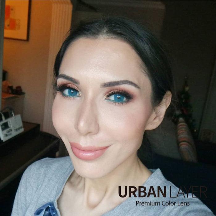 Lenti Colorate Effetto Naturale New York N Blue &#8211; Colore Occhi: Castano