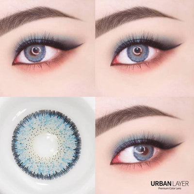 Lenti Colorate Sakura Blue Urban Layer Foto Collage