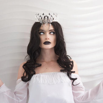 Lenti Cosplay Premium Blind White 17 mm – Colore Occhi: Castano