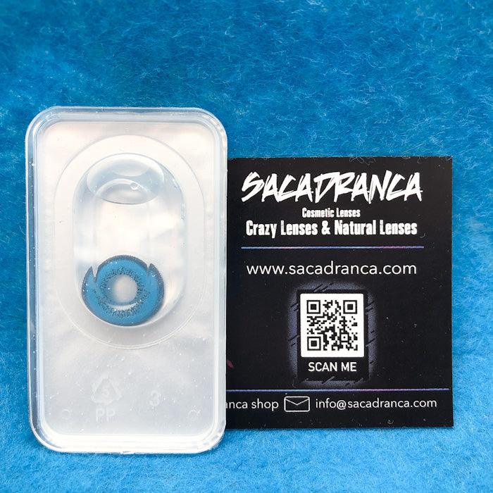 lenti cosplay crazy lens sacadranca bright blue - texture