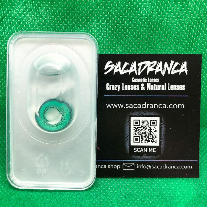 lenti cosplay crazy lens sacadranca bright green - texture