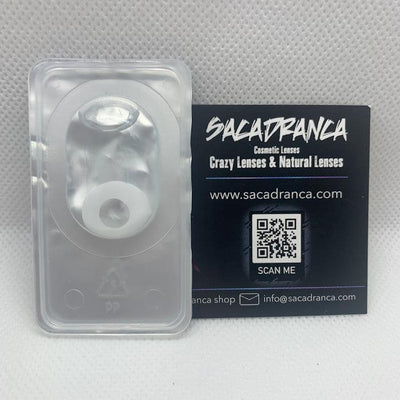 lenti cosplay crazy lens sacadranca white eye - texture