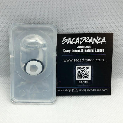 lenti cosplay crazy lens sacadranca black white - texture