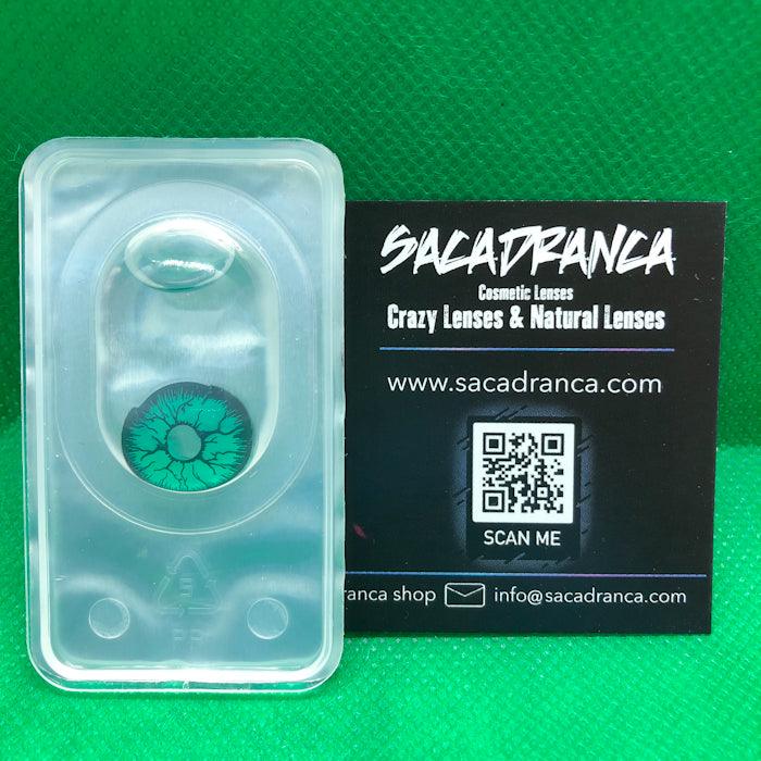 lenti cosplay crazy lens sacadranca monster green - texture