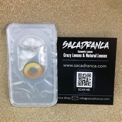 lenti cosplay crazy lens sacadranca color coscon yellow - texture