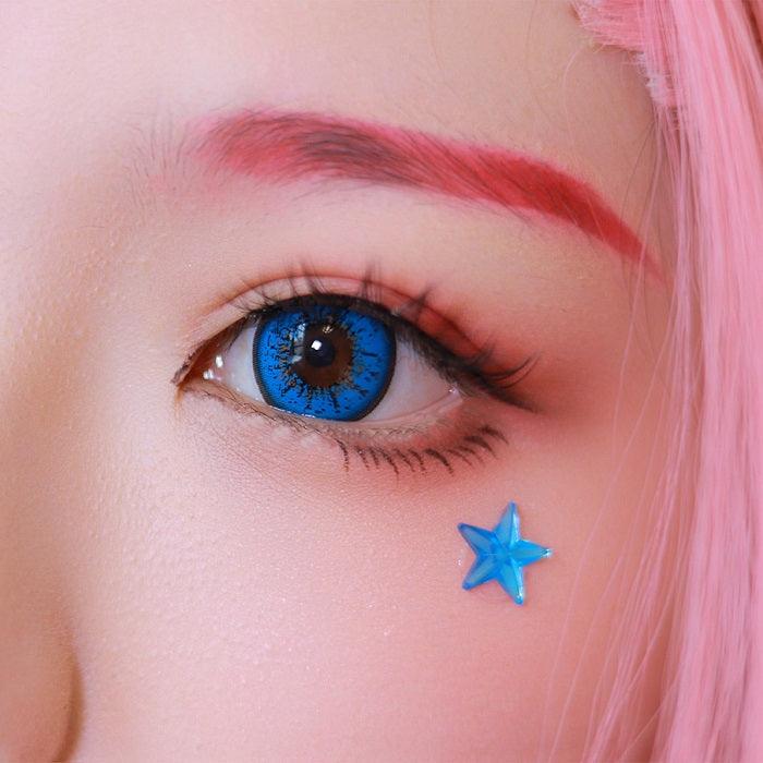 lenti cosplay crazy lens sacadranca bright blue - occhio 