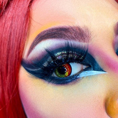 lenti cosplay crazy lens sacadranca color coscon red - occhio