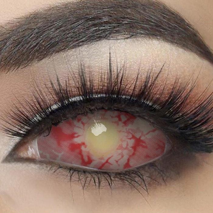 lenti cosplay crazy lens sacadranca zombie sclera 22mm - copertina